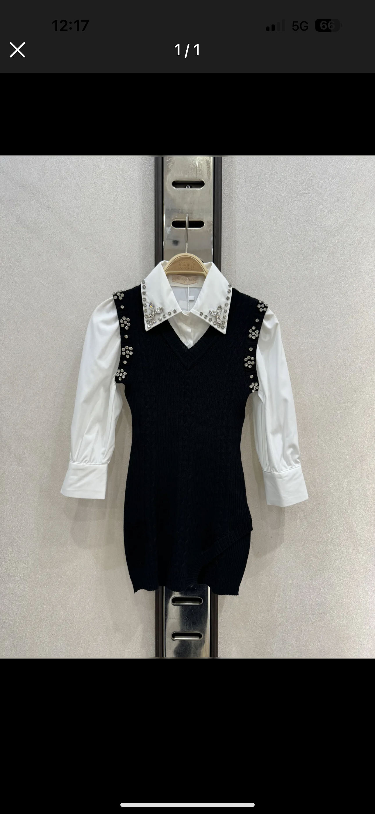 Camicia con vestitino lanettina glitter